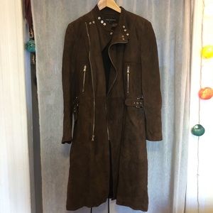 Polo Ralph Lauren 100% Suede Leather Coat